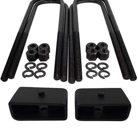 2" Rear blocks & Extended 11" U Bolt kit for Ram 1500 2500 3500 OEM Material Only Fits 4" Axles (Set of 4)
