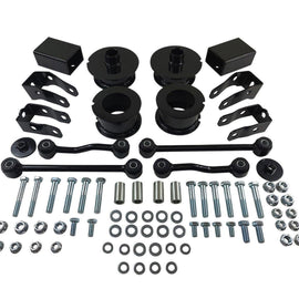 2x Steel Front/ Rear Coil Spring Spacers, 2x Rear Sway Bar Links, 2x Front/ Rear Shock Extenders, 2x Bump Stops