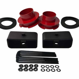 Dodge Ram 2500 3500 2WD Full Lift Kit Red with 2 inch lift blocks