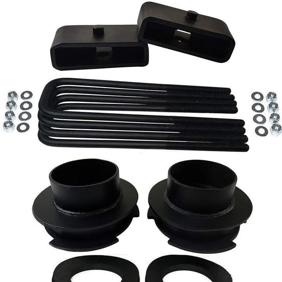 Dodge Ram 1500 2WD Suspension Leveling Lift Kit blue spring spacers with isolators