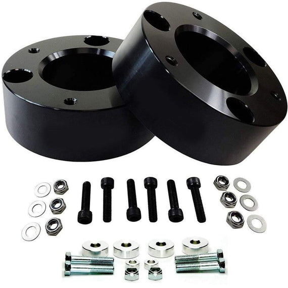 Chevrolet Silverado 1500 and GMC Sierra 1500 4WD Pro Billet Front Strut Spacers with Differential Drop Kit