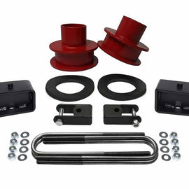 Ford F250 F350 Super Duty 4WD Full Suspension Leveling Lift Kit red