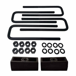 Universal Cast Iron Blocks and 12-Inch Square U-Bolts Kit UBRB10-490 - 2 inch